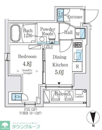 ジオエント秋葉原の物件間取画像